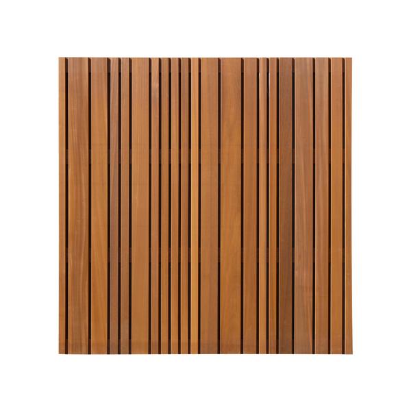 Thermovision Ayous geschaafd lattenscherm variabel - 180 x 180 cm - Afbeelding 1